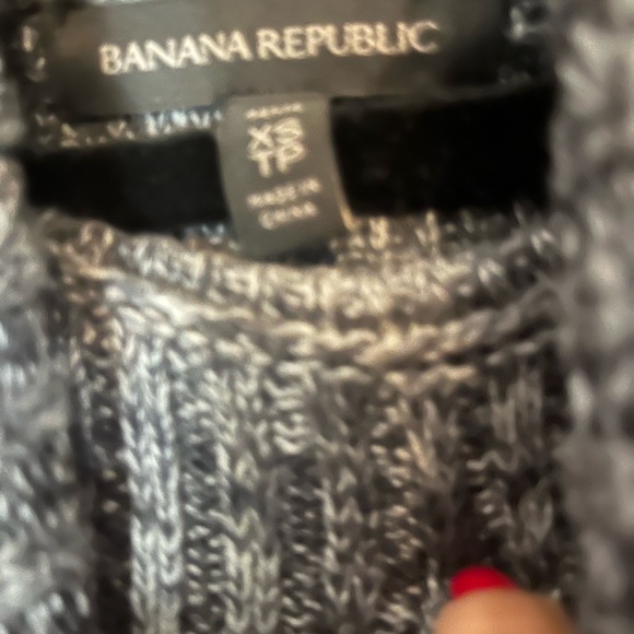 Banana republic sweater high low size xs gray - Picture 2 of 2